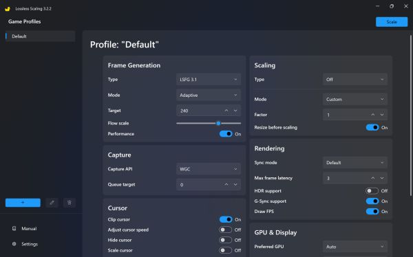 Lossless Scaling Screenshot 1